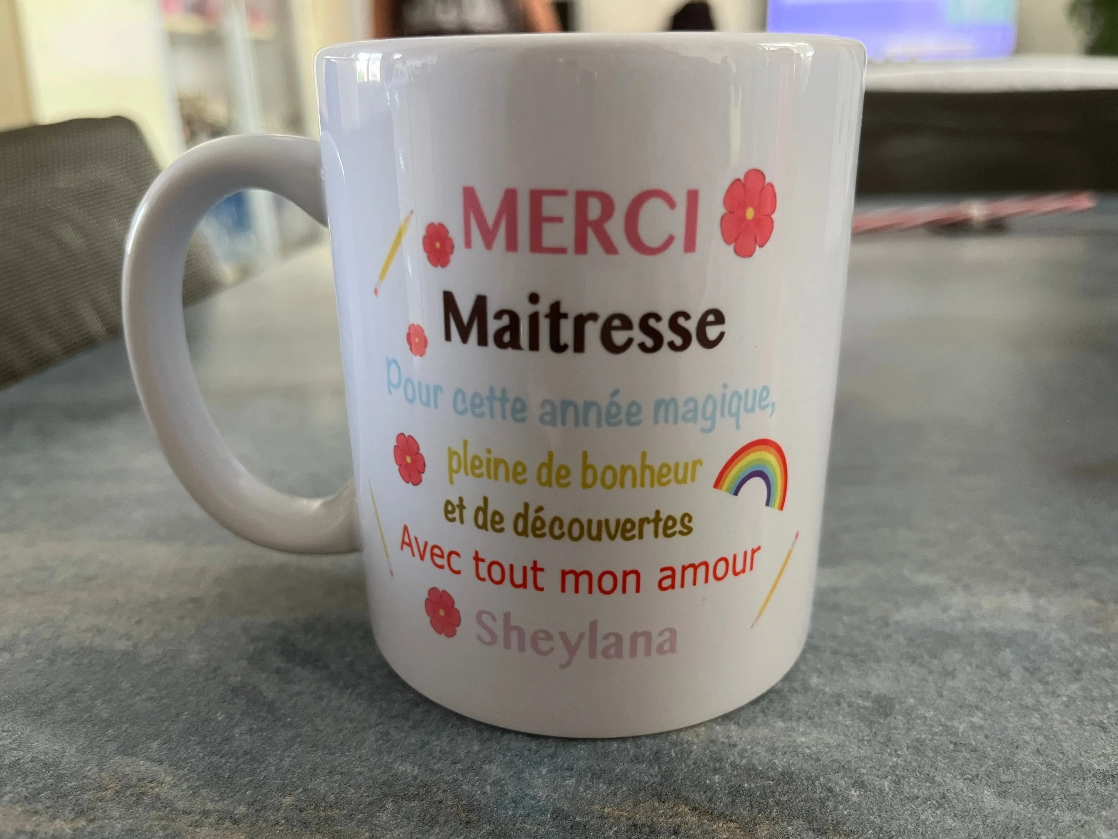 Mug céramique personnalisé L'atelier démile