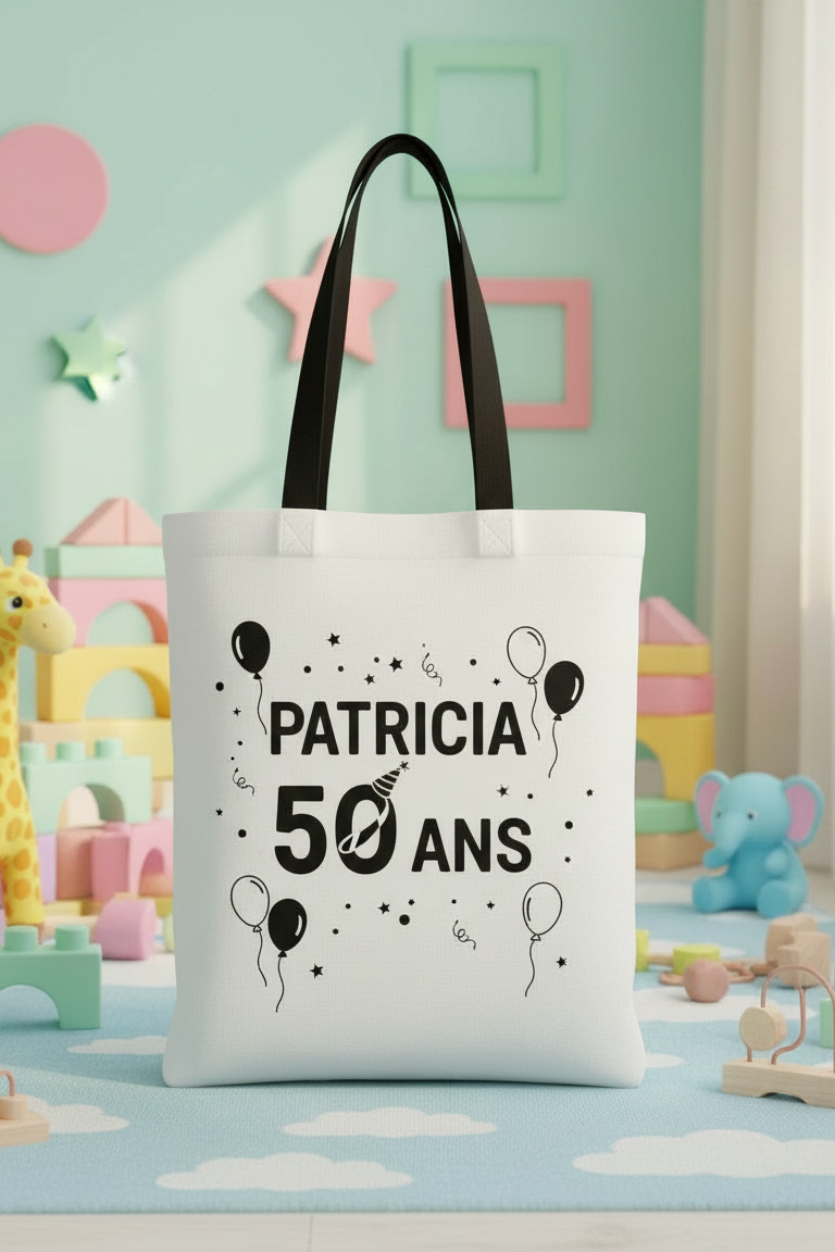 Cabas personnalisé L'atelier démile