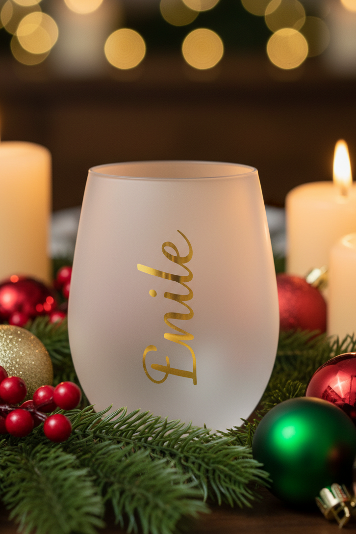 Verre a eau personnalisé L'atelier démile