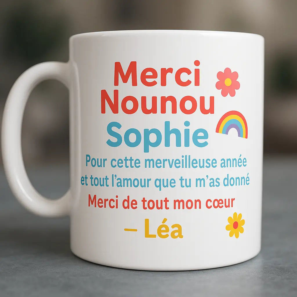 Mug céramique personnalisé L'atelier démile